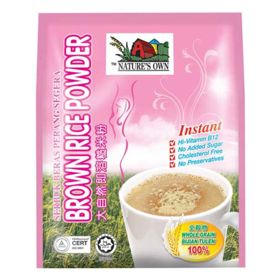 NATURE'S OWN INSTANT BROWN RICE POWDER 20GM*20