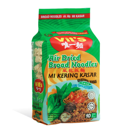 VIT'S AIR DRIED NOODLE BROAD 400GM