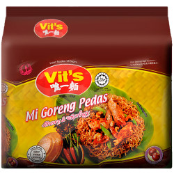 VIT'S MI GORENG PEDAS NOODLES 88GM*5 VIT'S MI GORENG PEDAS NOODLES 88GM*5