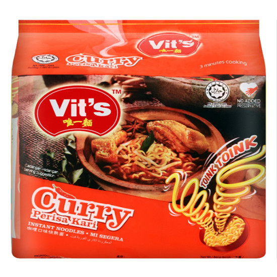 VIT'S CURRY INSTANT NOODLE 78GM*5