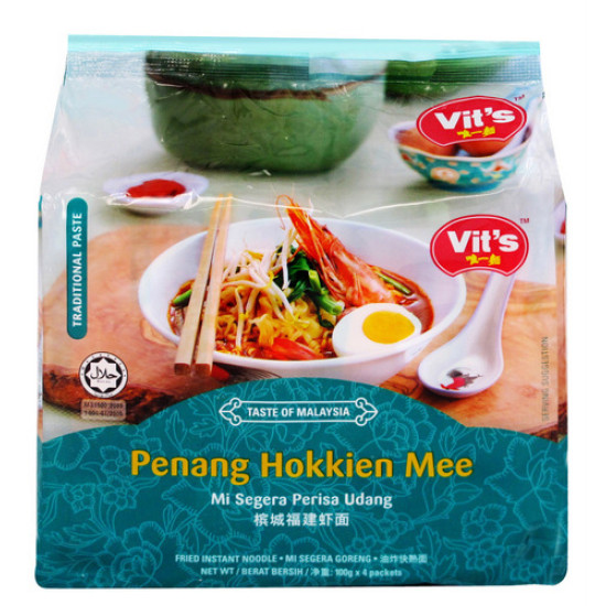 VIT'S PENANG HOKKIEN MEE 100GM*4