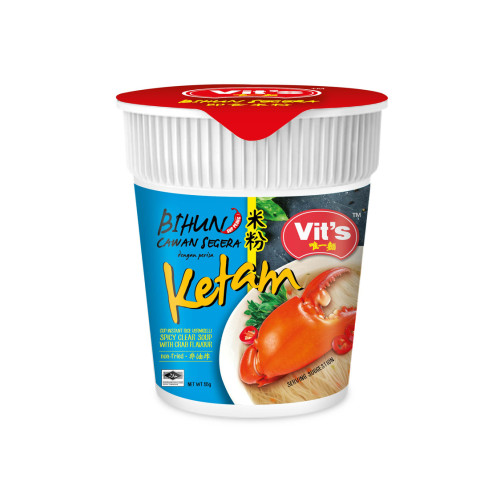VITS INSTANT RICE VERMICELLI CRAB CUP 55GM