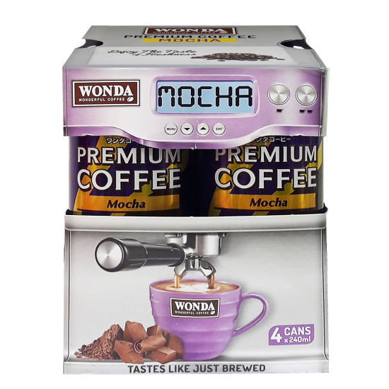 WONDA ARABICA COFFEE MOCHA 240ML*4