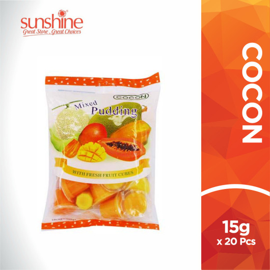 COCON FRUIT C.PUDDING - MIX FRUIT 15GM*20