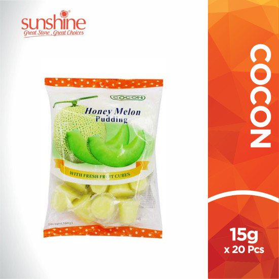 COCON FRUIT C.PUDDING - HONEY MELON 15GM*20