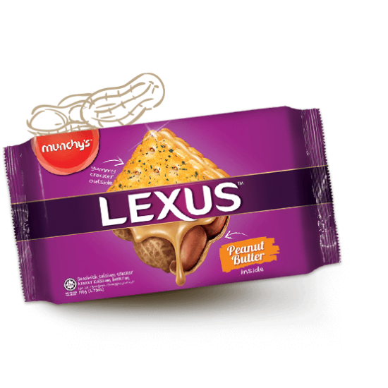 MUNCHY'S LEXUS PEANUT SANDWICH 190GM