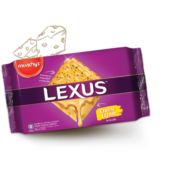 MUNCHY'S LEXUS CHEESE SANDWICH 190GM