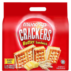 MUNCHY'S CRACKER SANDWICH BUTTER 540GM MUNCHY'S CRACKER SANDWICH BUTTER 540GM