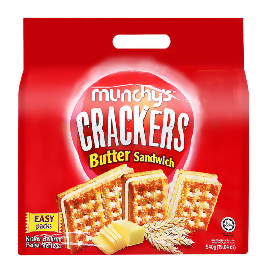 MUNCHY'S CRACKER SANDWICH BUTTER 540GM