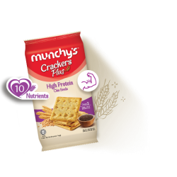 MUNCHY'S CRACKER PLUS  HIGH PROTEIN CHIA SEED 300G MUNCHY'S CRACKER PLUS  HIGH PROTEIN CHIA SEED 300G