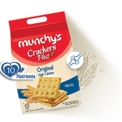 MUNCHY'S CRACKER PLUS  HIGH CALCIUM ORIGINAL 700GM MUNCHY'S CRACKER PLUS  HIGH CALCIUM ORIGINAL 700GM