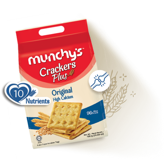 MUNCHY'S CRACKER PLUS  HIGH CALCIUM ORIGINAL 700GM