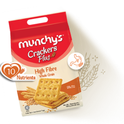 MUNCHY'S CRACKER PLUS  HIGH FIBRE WHOLEGRAIN 700GM MUNCHY'S CRACKER PLUS  HIGH FIBRE WHOLEGRAIN 700GM