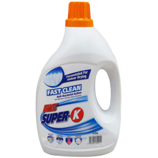 SUPER-K LIQUID DETERGENT FAST CLEAN 3.8KG