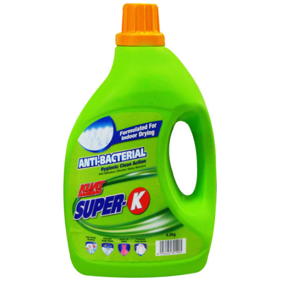 SUPER-K LIQUID DETERGENT ANTI BACTERIAL 3.8KG