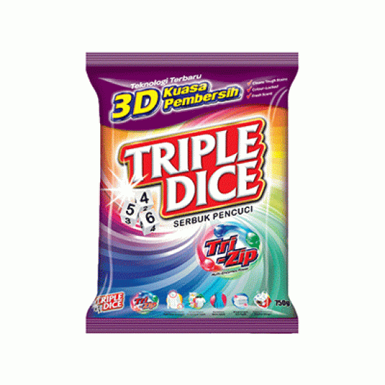 TRIPLE DICE POWDER TRI-ZIP 750G