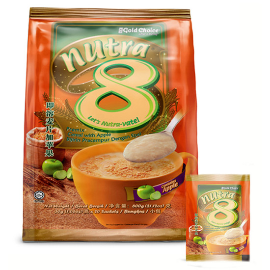 GOLD CHOICE NUTRA 8 APPLE CEREAL 30GM*15S