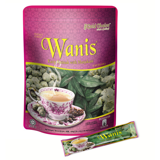 GOLD CHOICE INSTANT COFFEE WANIS 21GM*18