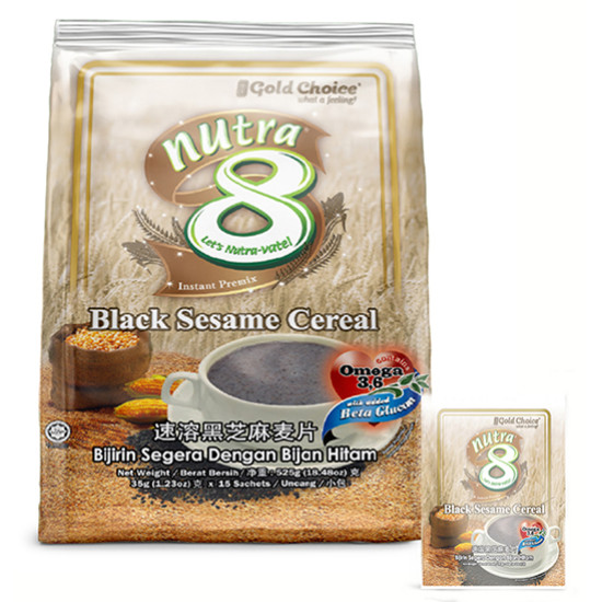 GOLD CHOICE NUTRA 8 INSTANT BLACK SASEME CEREAL 35