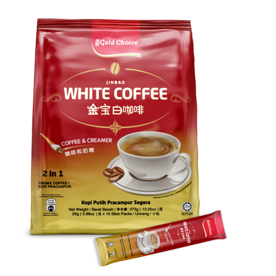 GOLD CHOICE JINBAO WHITE COFFEE 2 IN 1 COFFEE & CR