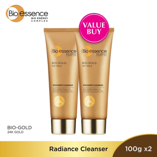 BIO ESSENSE 24K RADIANCE CLEANSER (TWIN PACK) 100g