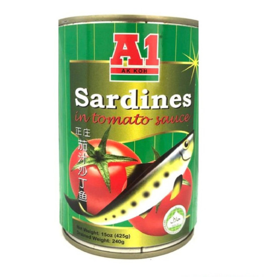 A1 SARDINE IN TOMATO SAUCE 425GM