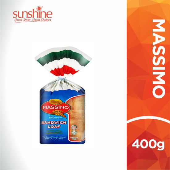 MASSIMO WHITE SANDWICH LOAF 400GM