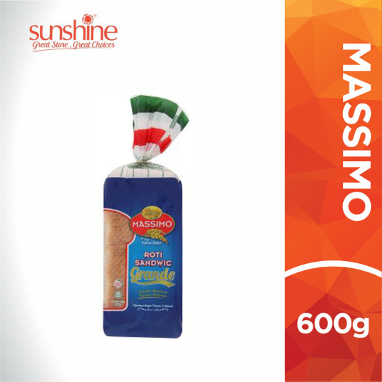 MASSIMO WHITE SANDWICH LOAF 600GM