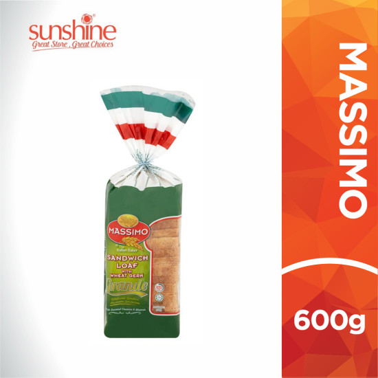 MASSIMO SANDWICH WHEAT GERM 600GM