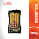 SOLISEGE EMMENTHALER SAUSAGE 200GM