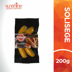 SOLISEGE GERMAN BOCKWURST 200GM SOLISEGE GERMAN BOCKWURST 200GM