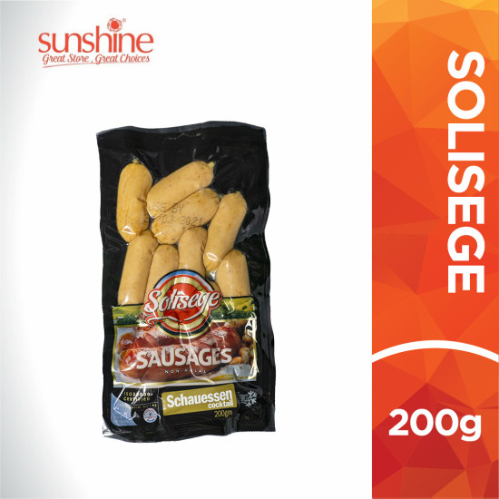 SOLISEGE SCHAUESSEN COCKTAIL SAUSAGE 200GM