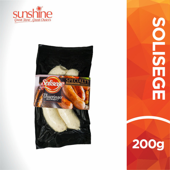 SOLISEGE THUERINGER BRATWURST 200GM