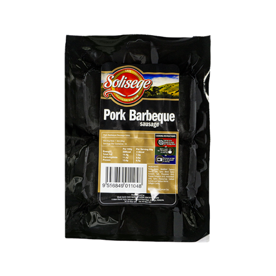 SOLISEGE PORK BBQ SAUSAGE 500GM