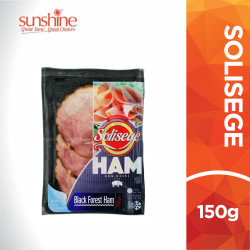 SOLISEGE BLACK FOREST HAM 150GM SOLISEGE BLACK FOREST HAM 150GM