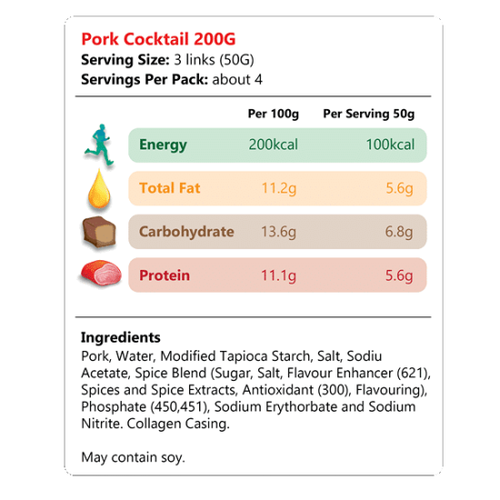 SUPREMO PORK COCKTAIL 400GM