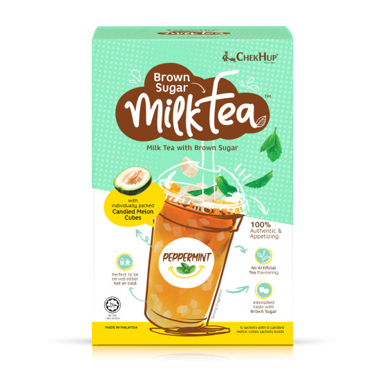 CHEK HUP MILK TEA W/B/S PEPPERMINT 35GM*6