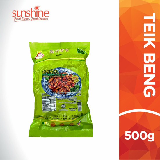 TEIK BENG VEGETARIAN MANTIS PRAWN MEAT 500G