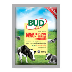 BUD FULL CREAM MILK (REFILL) 600G BUD FULL CREAM MILK (REFILL) 600G