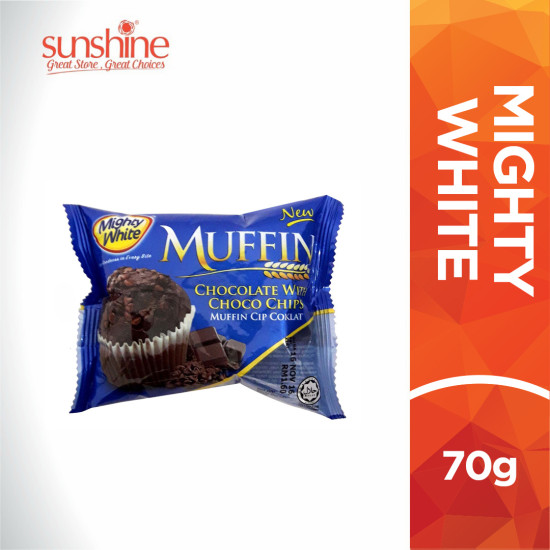 MIGHTY WHITE MUFFIN CHOCO CHIPS 70GM