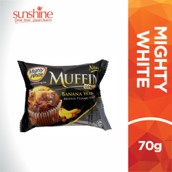 MIGHTY WHITE MUFFIN BANANA WALNUT 70GM MIGHTY WHITE MUFFIN BANANA WALNUT 70GM