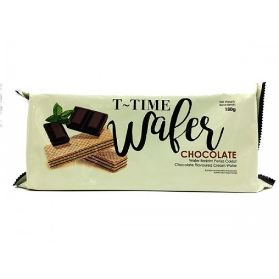 T-TIME WAFER BAR CHOCOLATE 180GM