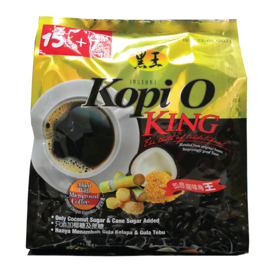 HEI HWANG KOPI 'O' KING WITH CANESUGAR 18GM*22