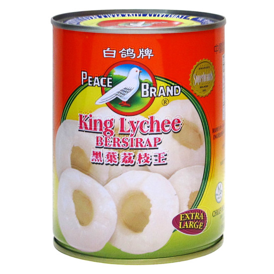 PEACE BRAND LYCHEE IN SYRUP 565GM