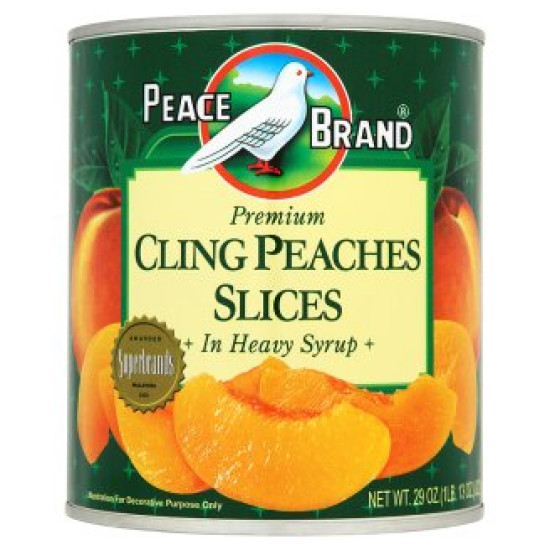 PEACE BRAND PEACHES SLICE 822GM