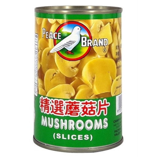 PEACE BRAND MUSHROOM SLICES 425GM