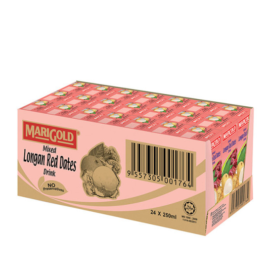 MARIGOLD MIX LONGAN RED DATES 250ML*6*4