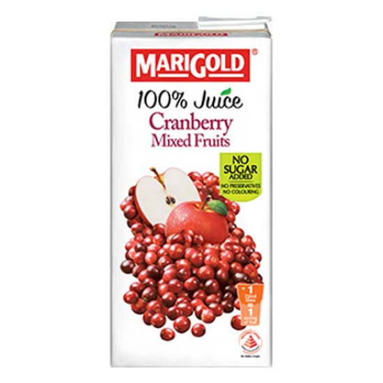 MARIGOLD 100% JUICE APPLE CRNBY 1L