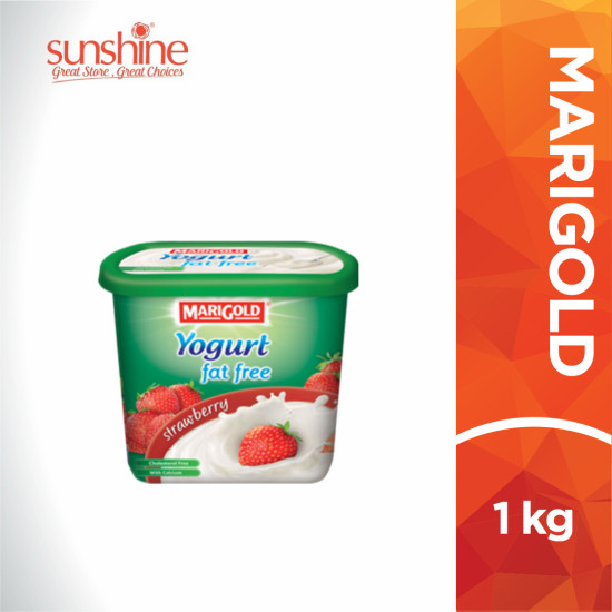 MARIGOLD 0% FAT YOGURT CREAM STRAWBERRY 1KG