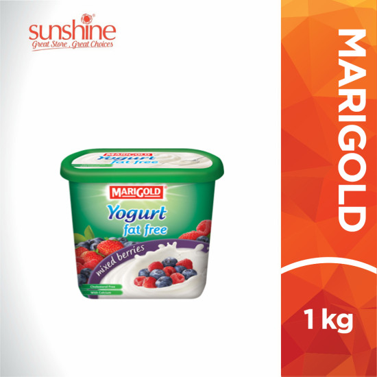 MARIGOLD 0% FAT YOGURT CREAM MIX BERRY 1KG